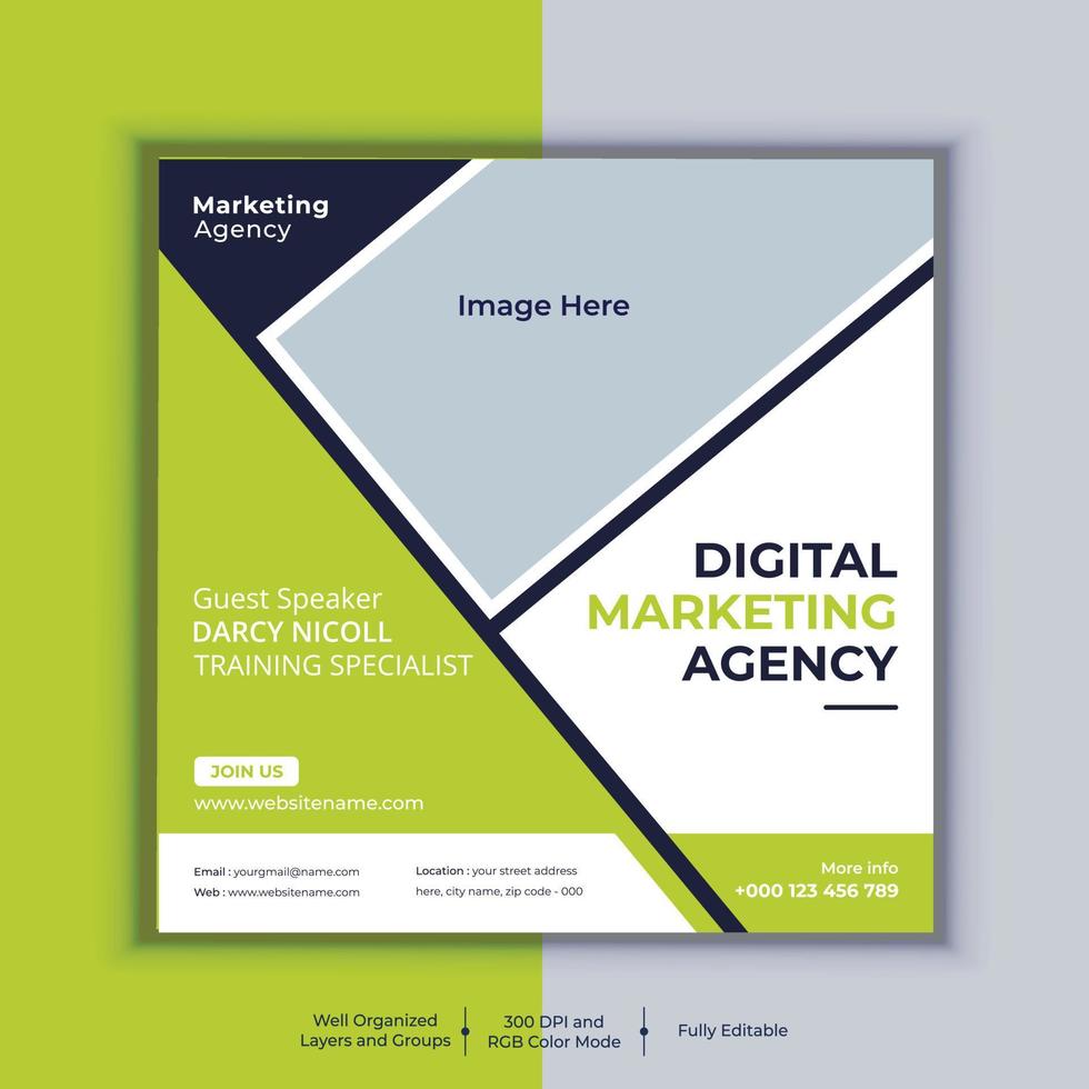 Digital Marketing Agency Corporate Social Media Post Banner Design