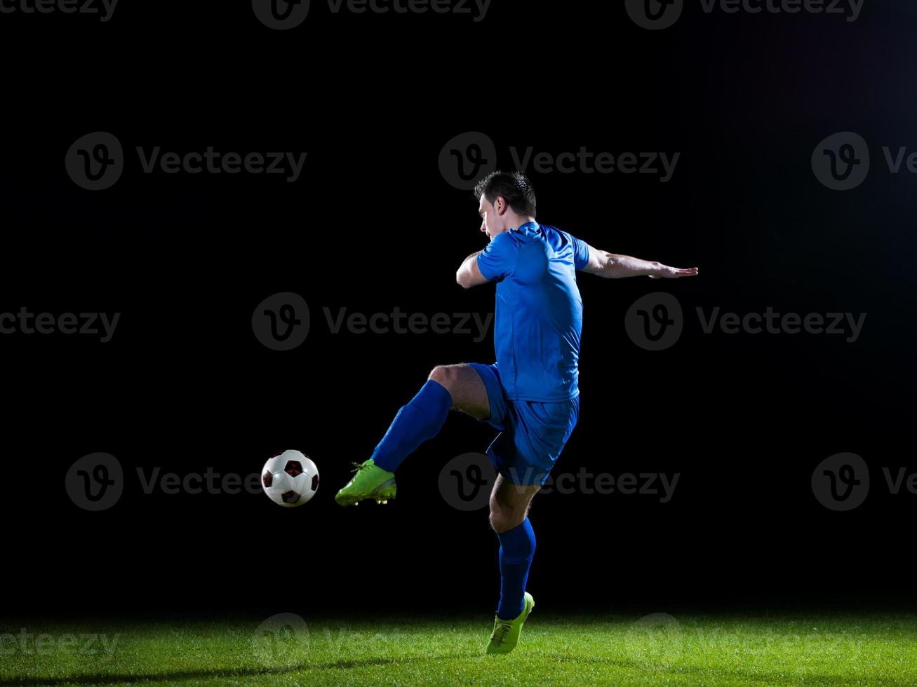 vista de jugador de futbol foto