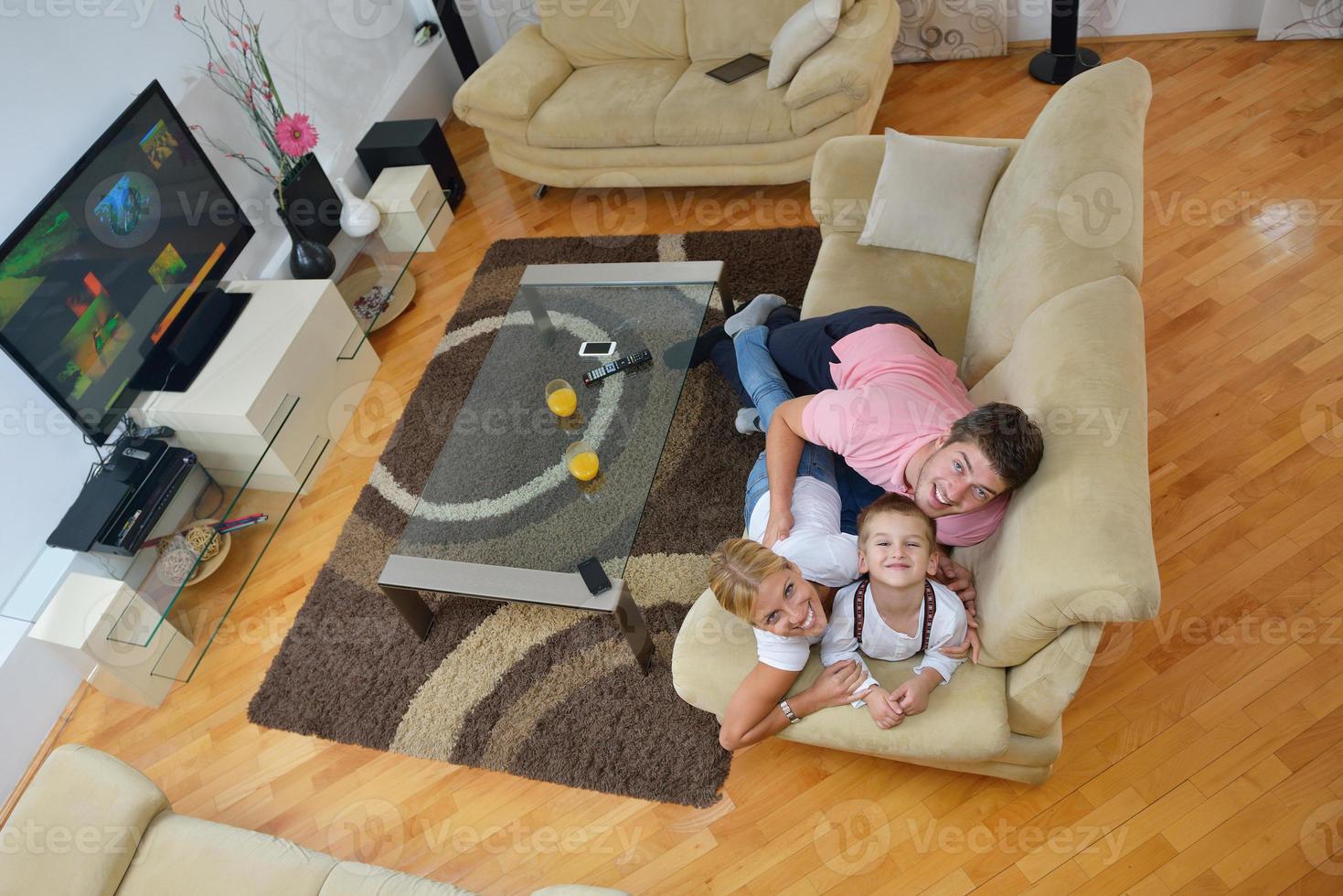 family at home photo