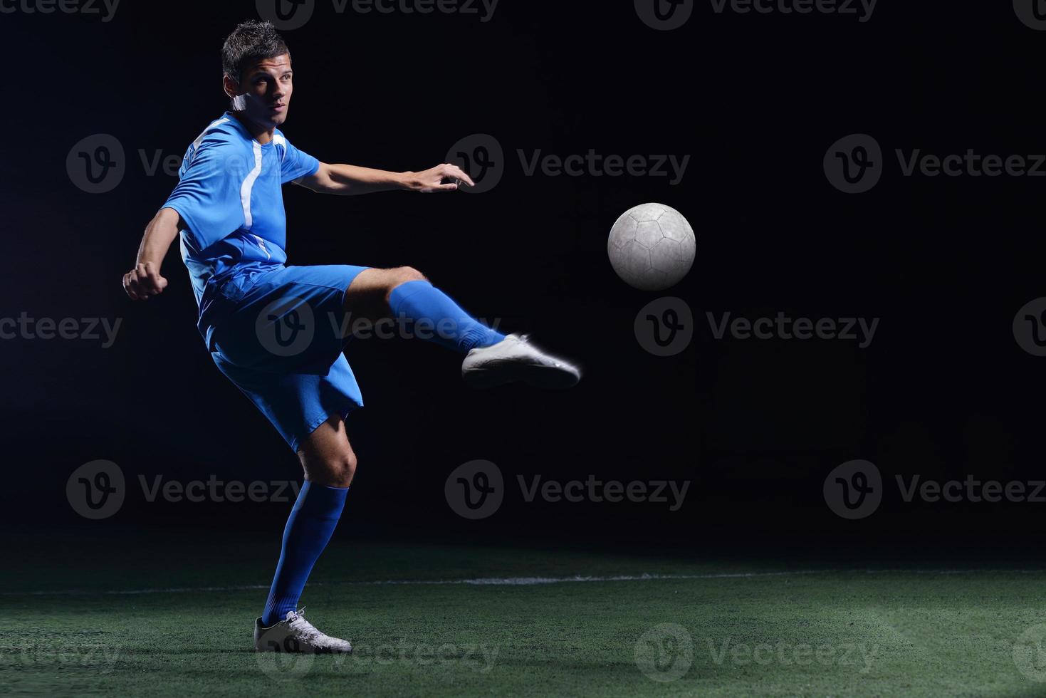 vista de jugador de futbol foto