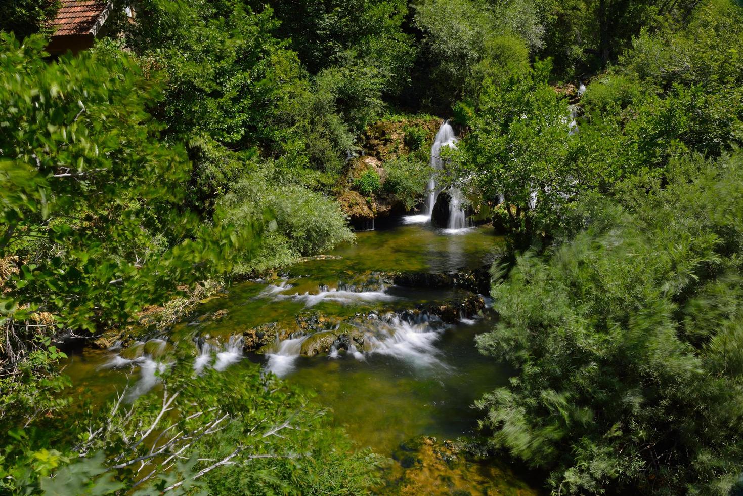 View of a waterfall photo