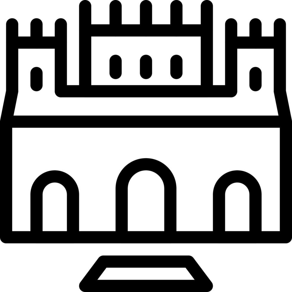 ilustración vectorial de alhambra sobre un fondo. símbolos de calidad premium. iconos vectoriales para concepto y diseño gráfico. vector