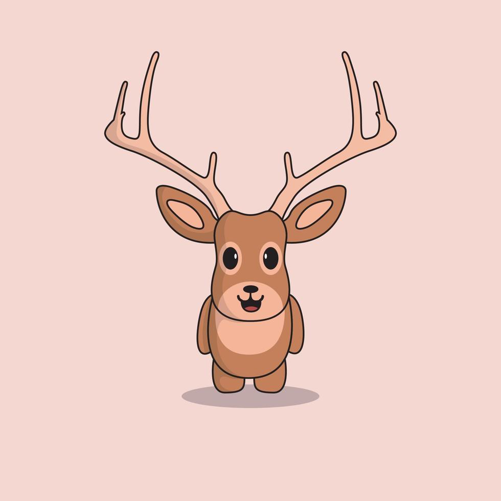 Cute little deer vector