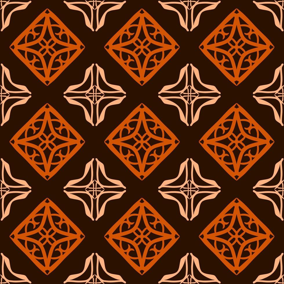 Geometric Seamless Pattern with Tribal Shape. Designed in Ikat, Boho, Aztec, Folk, Motif, Luxury Arabic Style. Ideal for Fabric Garment, Ceramics, Wallpaper. Vector Illustration