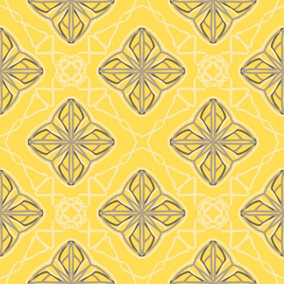 Geometric Seamless Pattern with Tribal Shape. Designed in Ikat, Boho, Aztec, Folk, Motif, Luxury Arabic Style. Ideal for Fabric Garment, Ceramics, Wallpaper. Vector Illustration