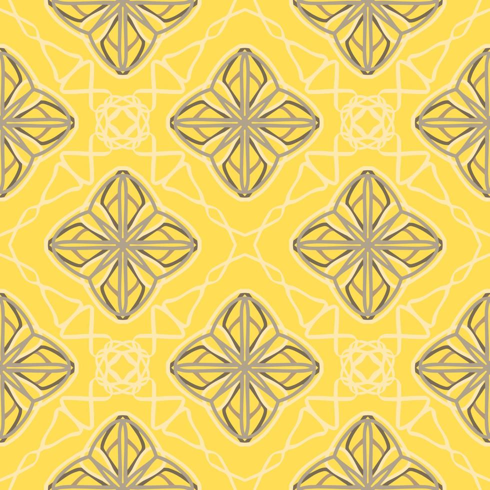 Geometric Seamless Pattern with Tribal Shape. Designed in Ikat, Boho, Aztec, Folk, Motif, Luxury Arabic Style. Ideal for Fabric Garment, Ceramics, Wallpaper. Vector Illustration