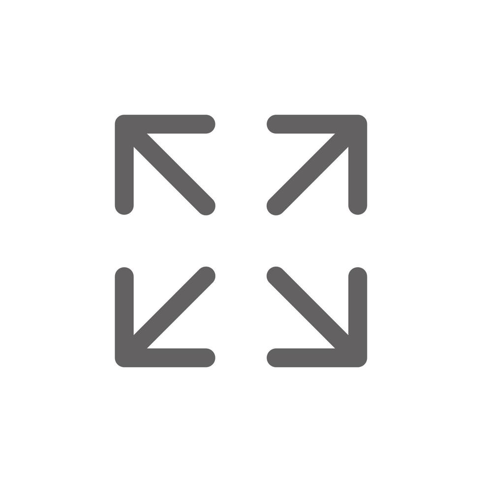 zoom in screen icon. Perfect for web design or user interface applications. vector sign and symbol