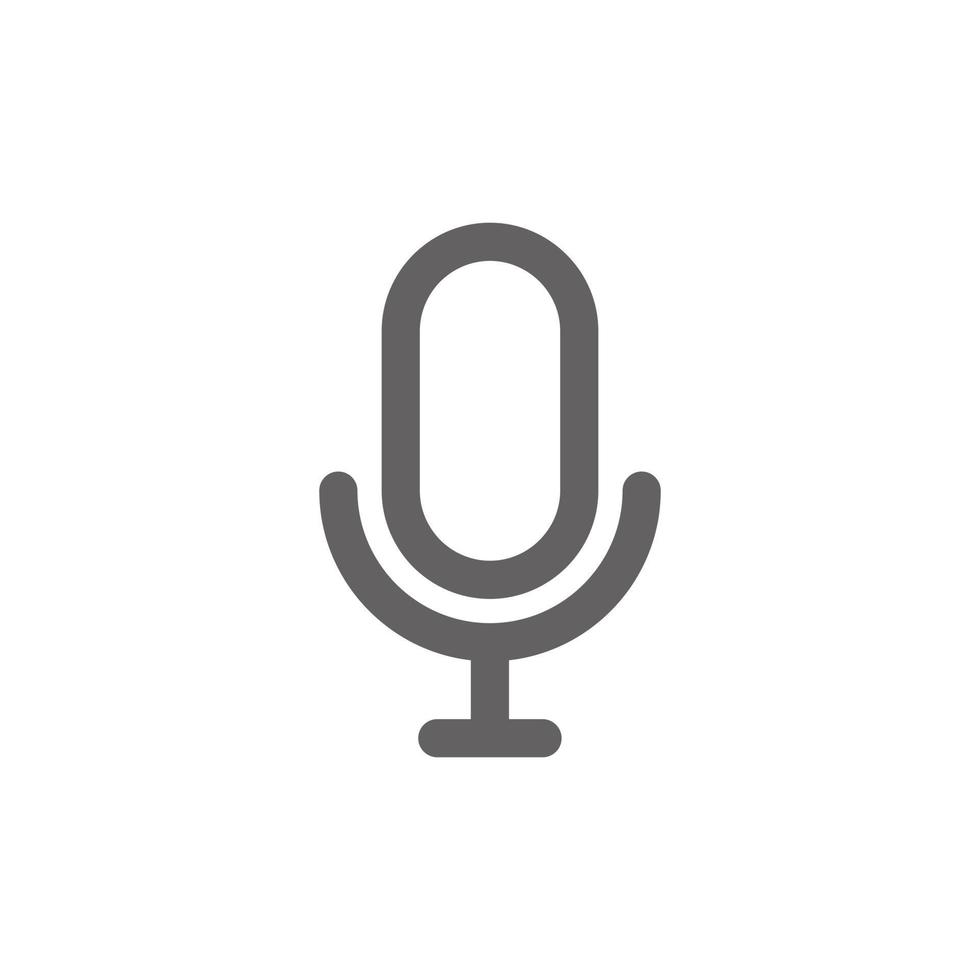 Mic icon. Perfect for web design or user interface applications. vector sign and symbol