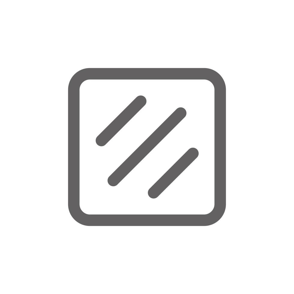 mirror icon. Perfect for web design or user interface applications. vector sign and symbol