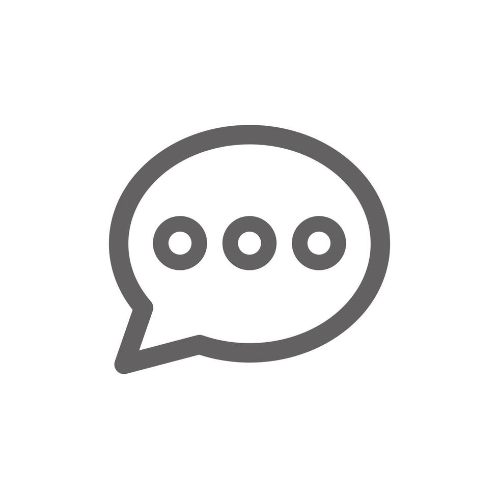 chat bubble communication icon. Perfect for web design or user interface applications. vector sign and symbol
