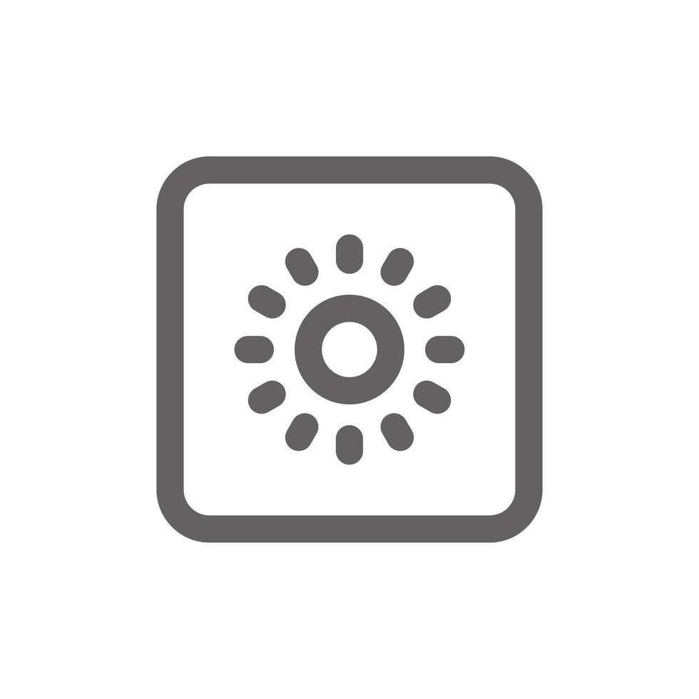 brightness icon. Perfect for web design or user interface applications. vector sign and symbol