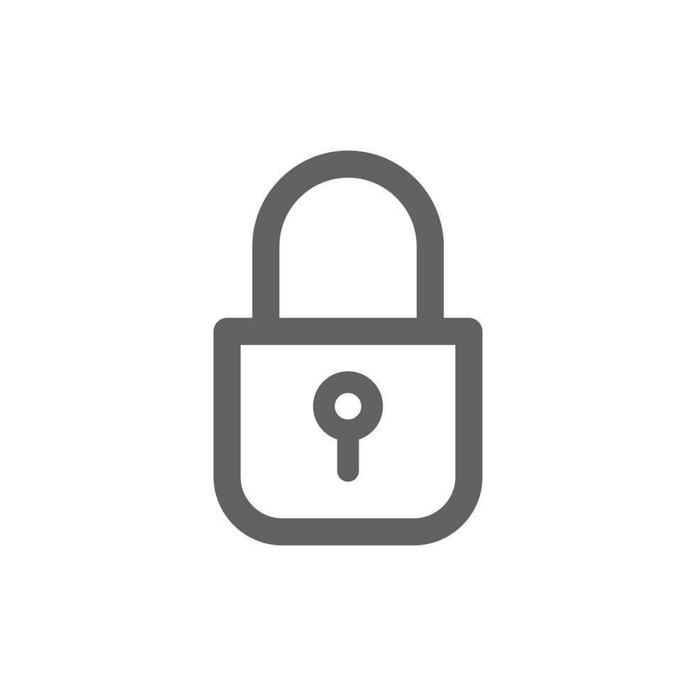 padlock icon. Perfect for web design or user interface applications. vector sign and symbol