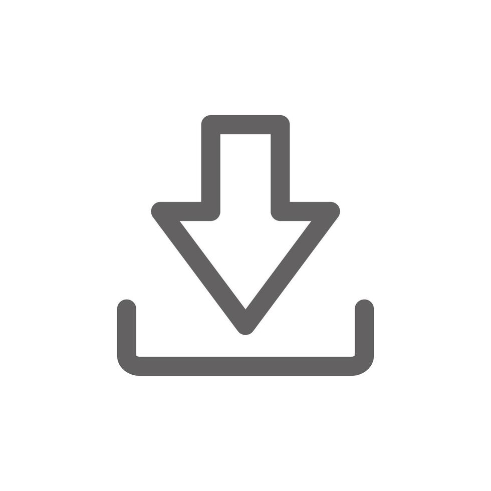 download icon. Perfect for web design or user interface applications. vector sign and symbol