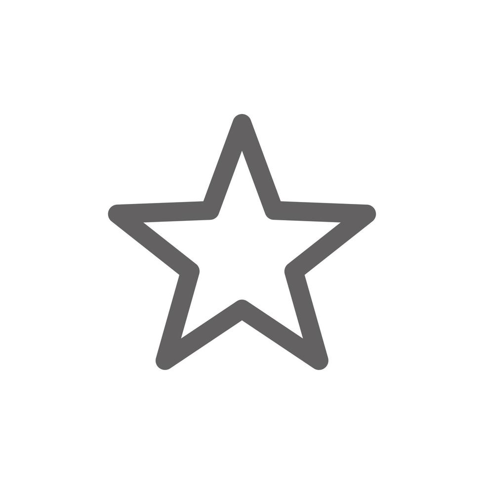 Star icon. Perfect for web design or user interface applications. vector sign and symbol