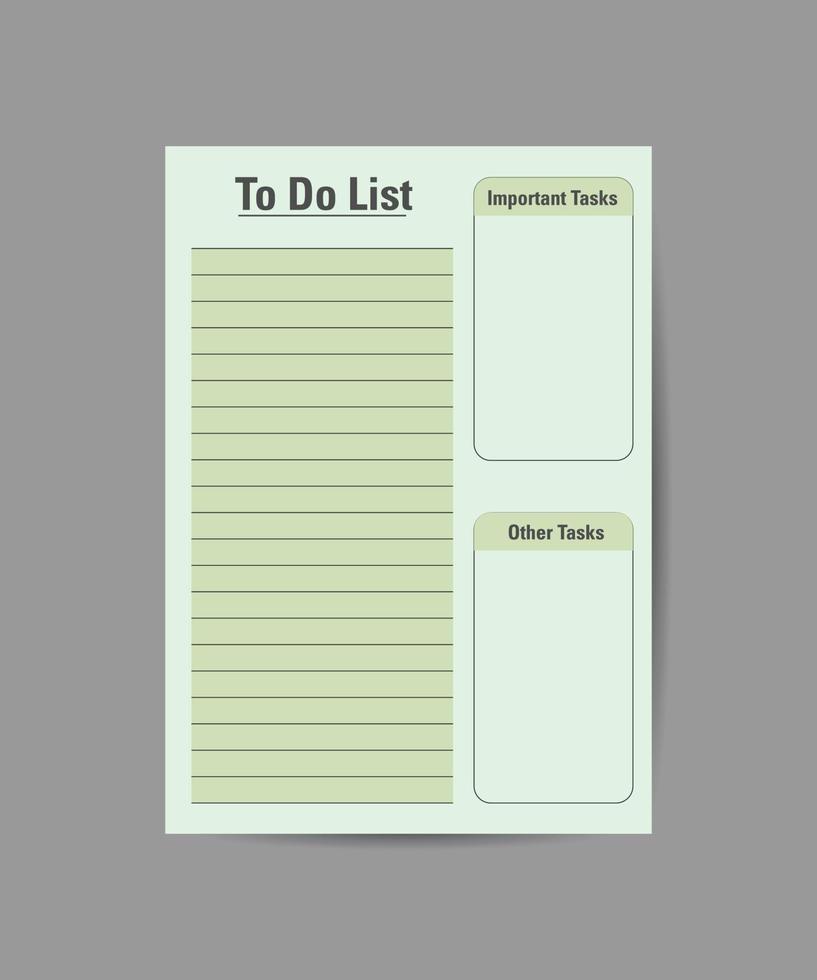 weekly planner and to-do list. Templates for agendas, schedules, planners, checklists, notebooks and more. vector