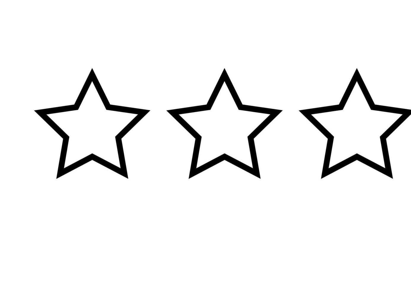 Customer feedback star icon vector
