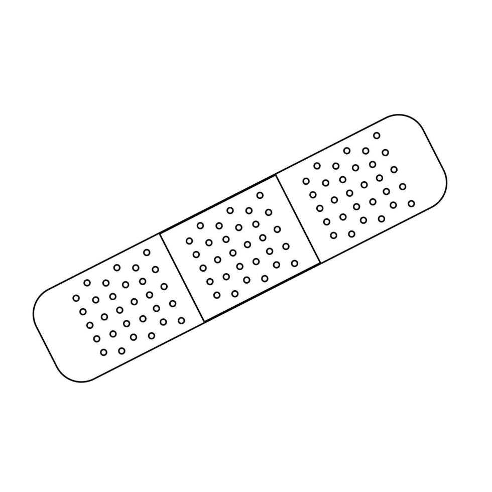 Medical bandage for first aid vector