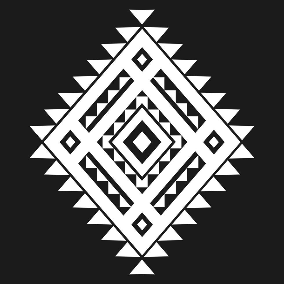 Geometric ethnic pattern art. American, Mexican style. Background Aztec tribal ornament. vector