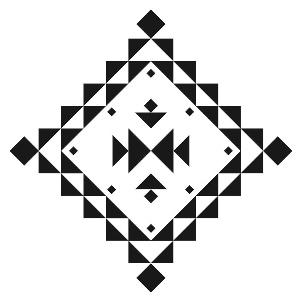 Geometric ethnic pattern art. American, Mexican style. Background Aztec tribal ornament. vector
