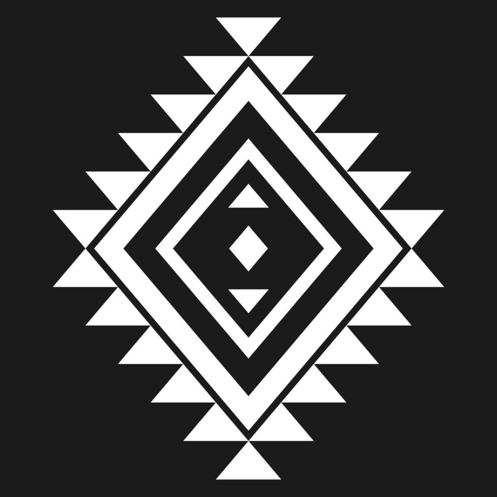 Geometric ethnic pattern art. American, Mexican style. Background Aztec tribal ornament. vector