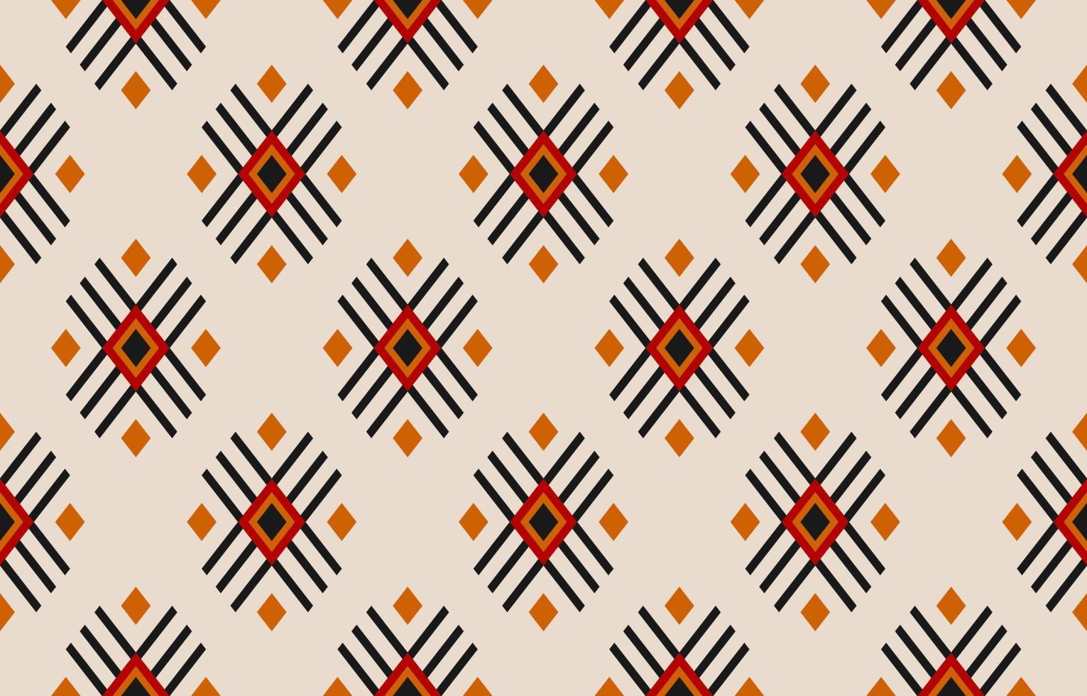 Beautiful ethnic tribal pattern art. Ethnic geometric seamless pattern. American, Mexican style. vector