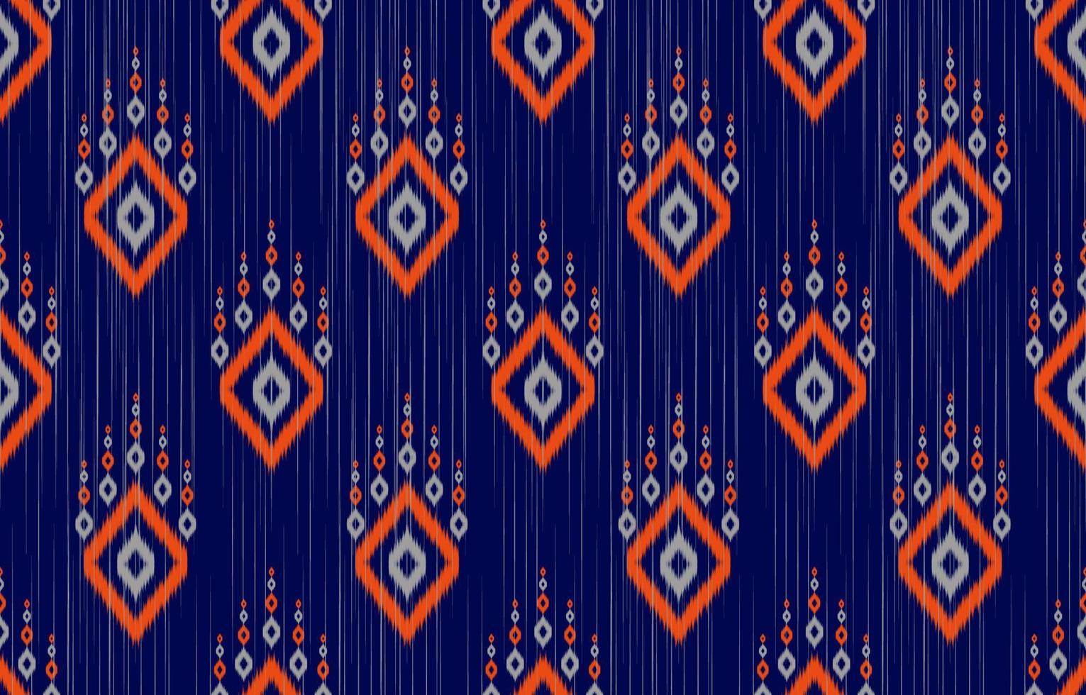 Abstract ethnic tribal pattern art. Ethnic ikat seamless pattern traditional. vector