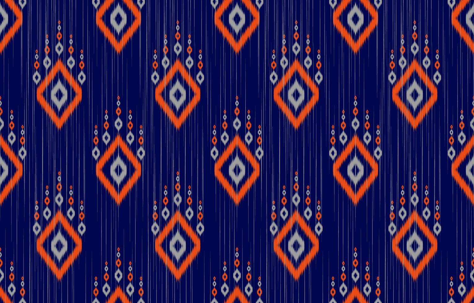 Abstract ethnic tribal pattern art. Ethnic ikat seamless pattern traditional. vector