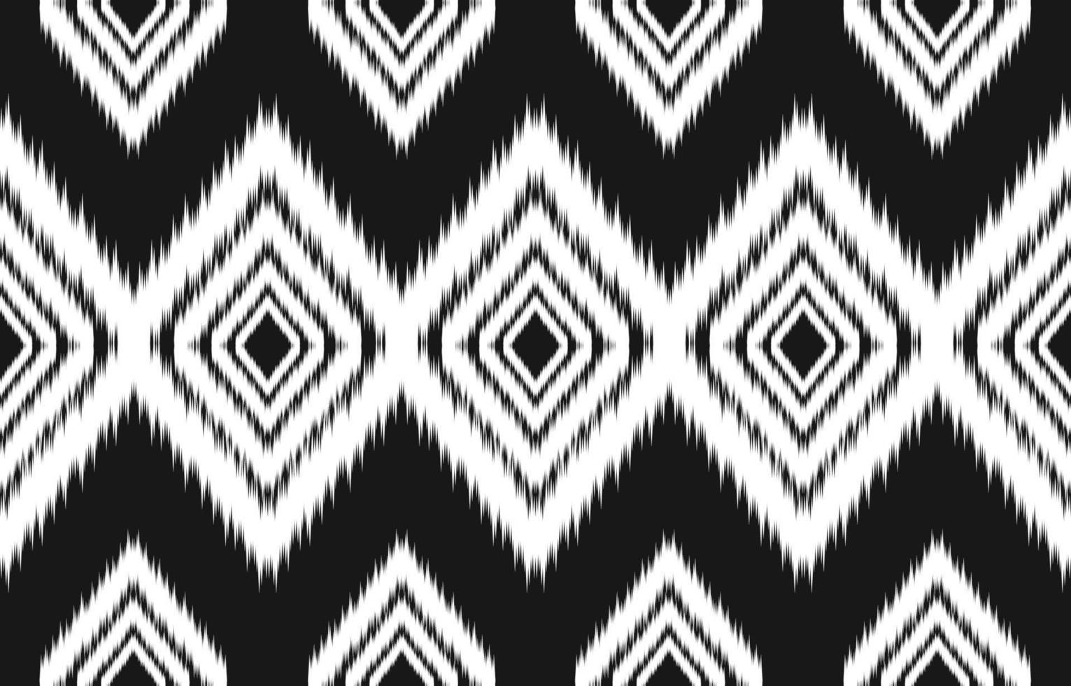 Fabric ethnic Aztec style. Ethnic ikat seamless pattern in tribal. vector
