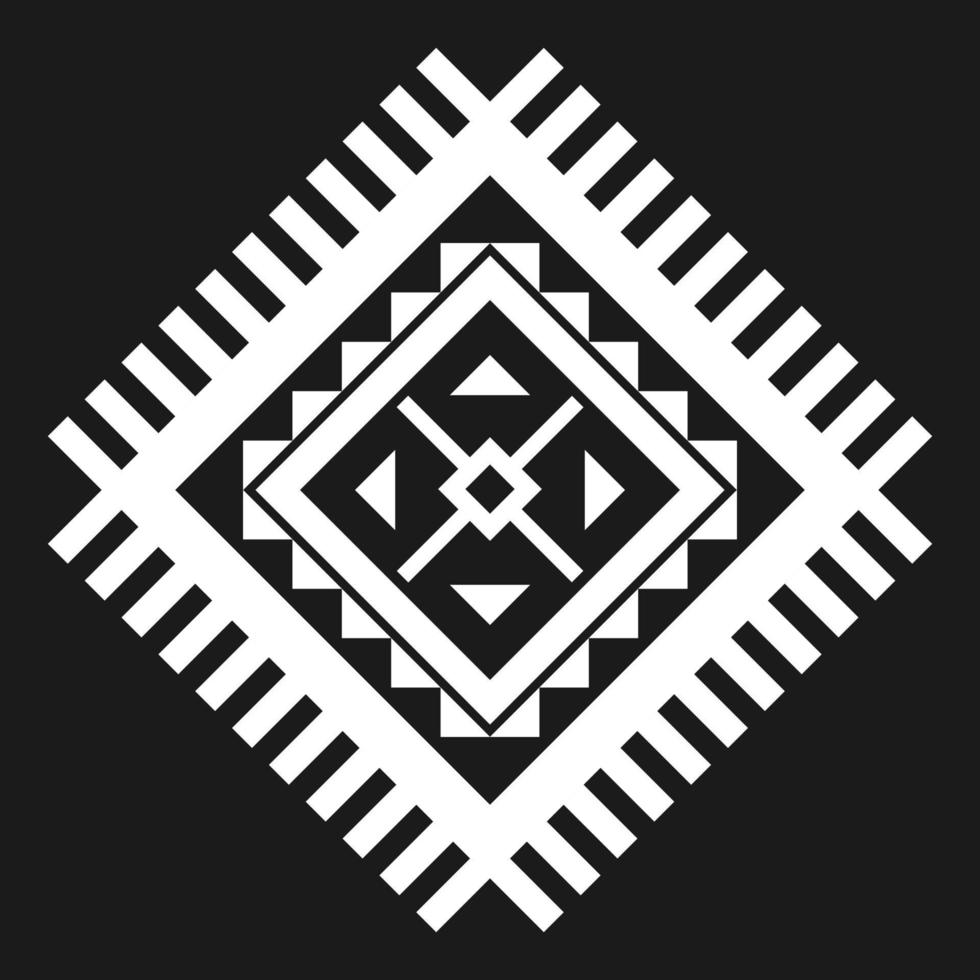 Geometric ethnic pattern art. American, Mexican style. Background Aztec tribal ornament. vector
