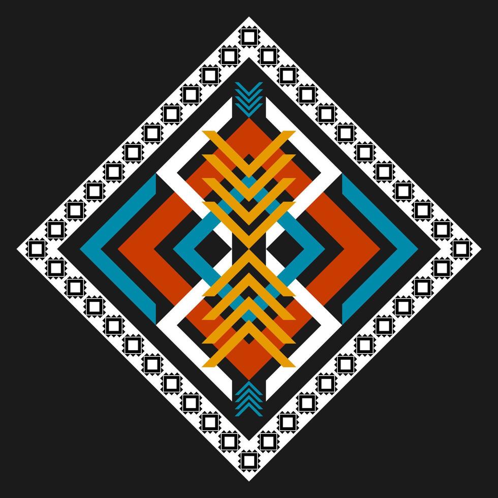 arte de patrones étnicos geométricos. estilo americano, mexicano. ornamento tribal azteca de fondo. vector