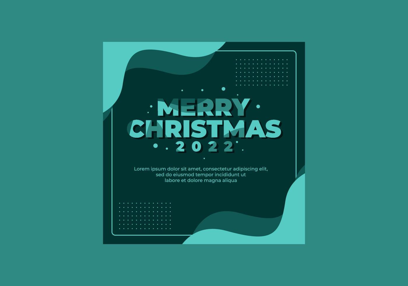 Merry Christmas 2022 text effect banner vector