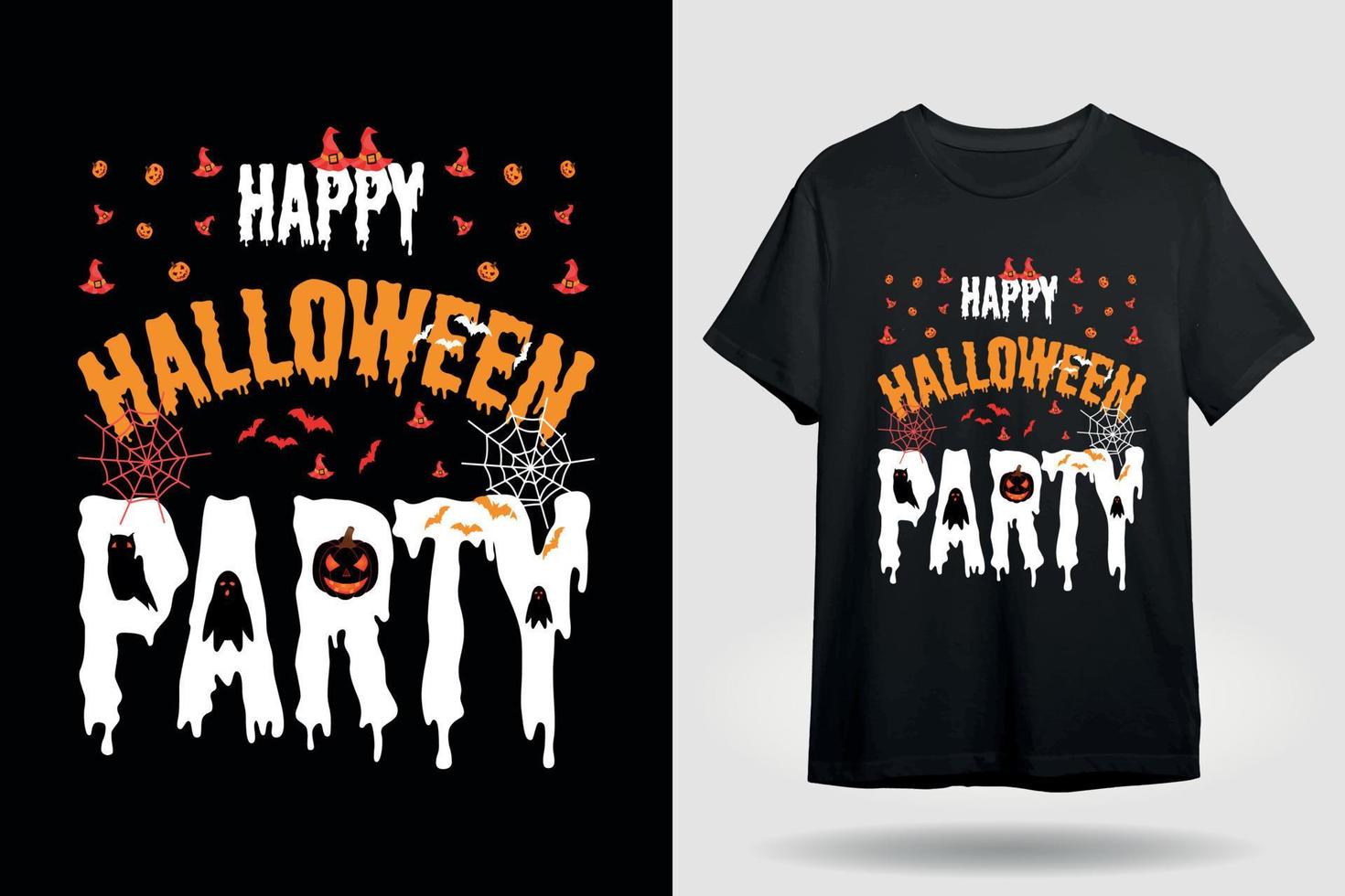 diseño de camiseta de halloween para fiesta vector