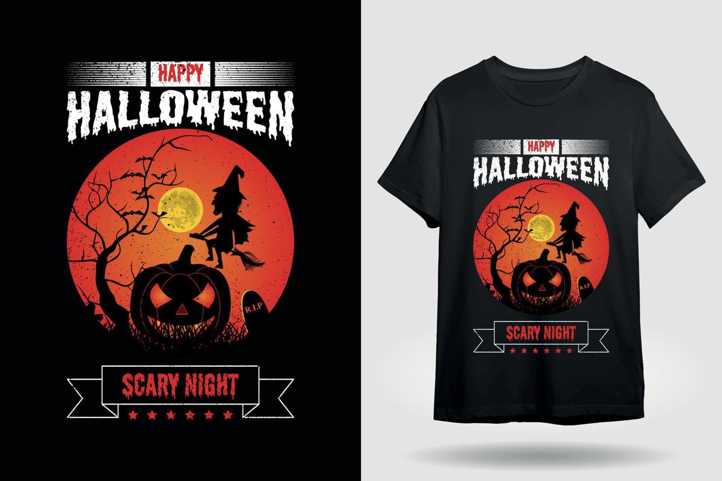 happy halloween t shirt design vector