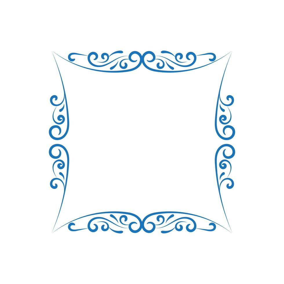Vintage and classic ornament frame isolated on white background vector