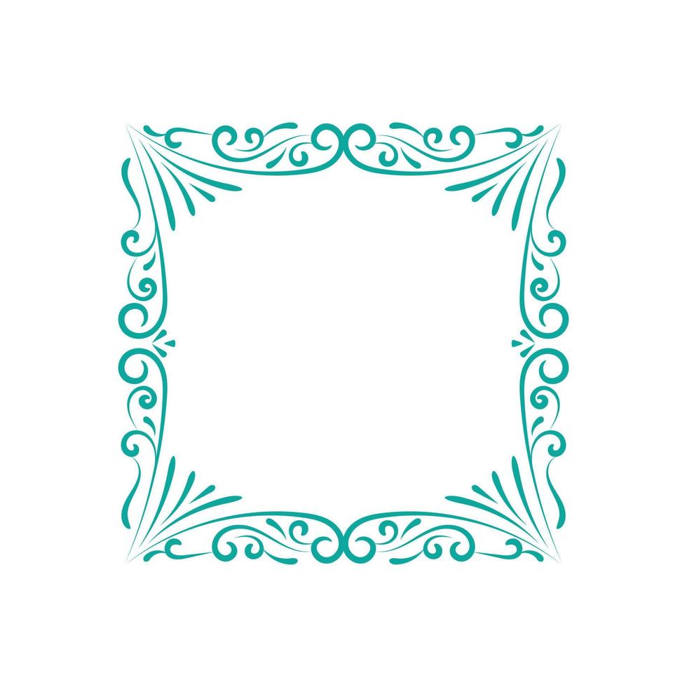 Vintage and classic ornament frame isolated on white background vector