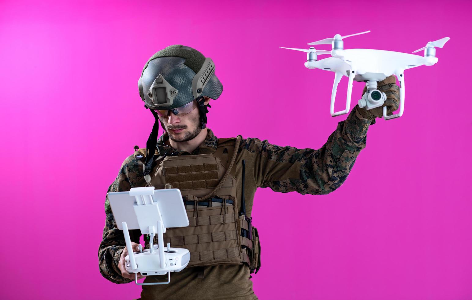 soldier drone pilot technician photo
