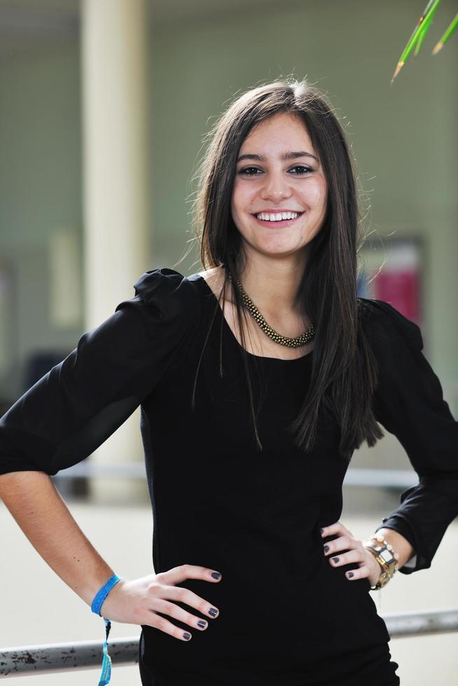 student girl portrait at university campus photo