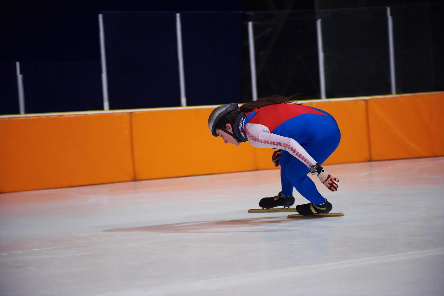 vista de patinaje de velocidad foto