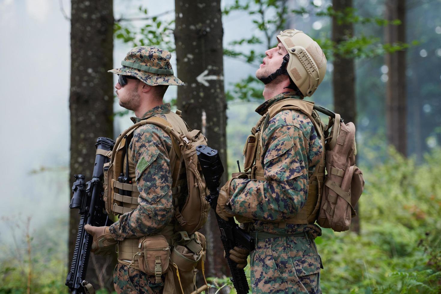 Military in field photo