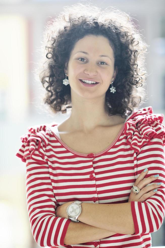 student girl portrait at university campus photo