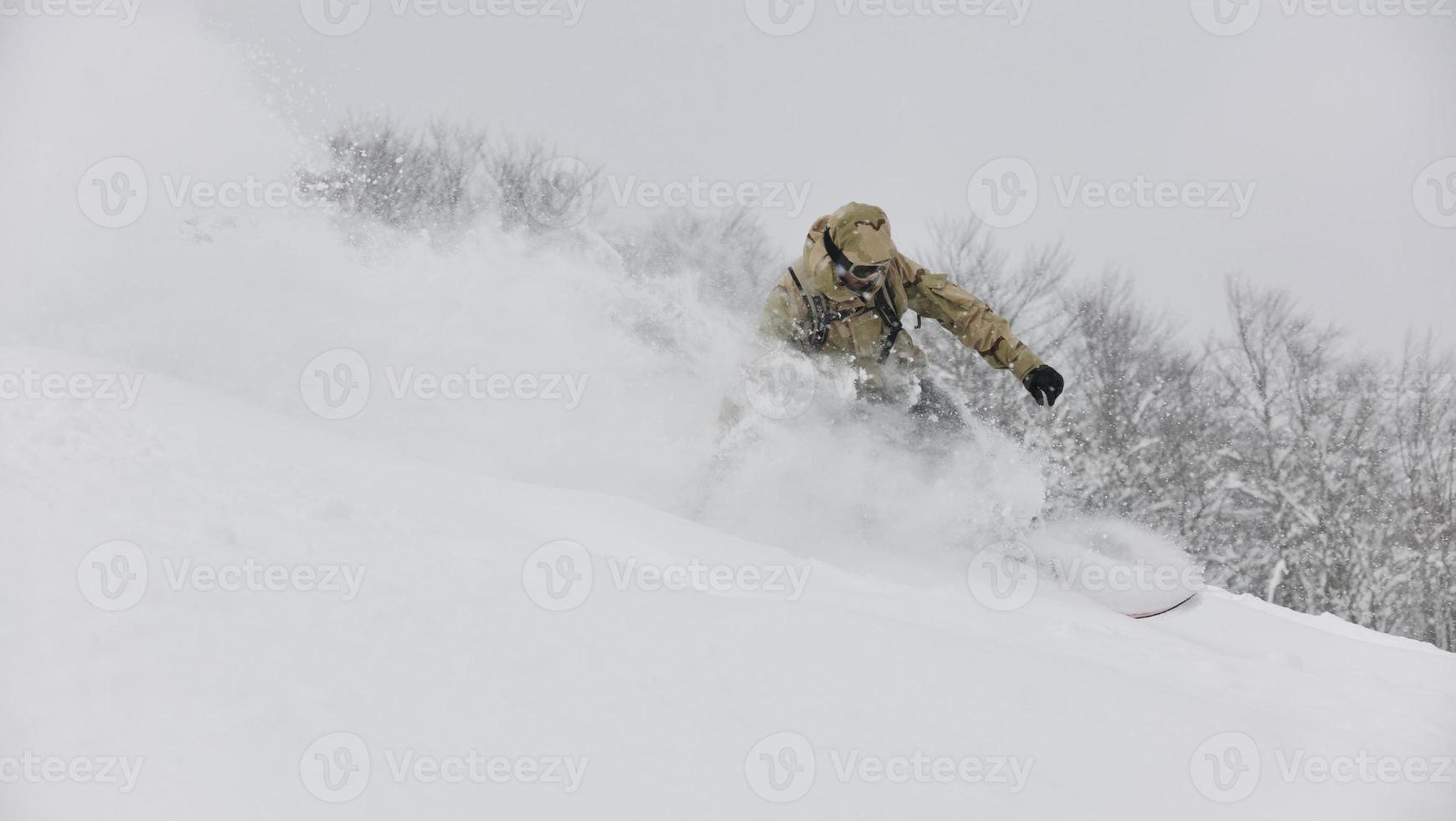 Skier on mountain photo