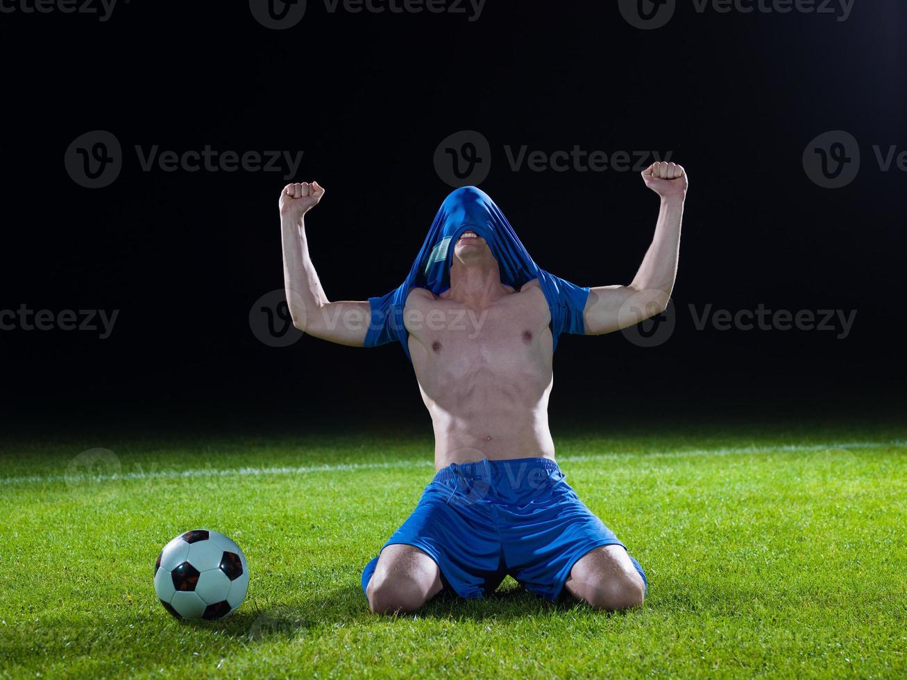 Soccer player view photo