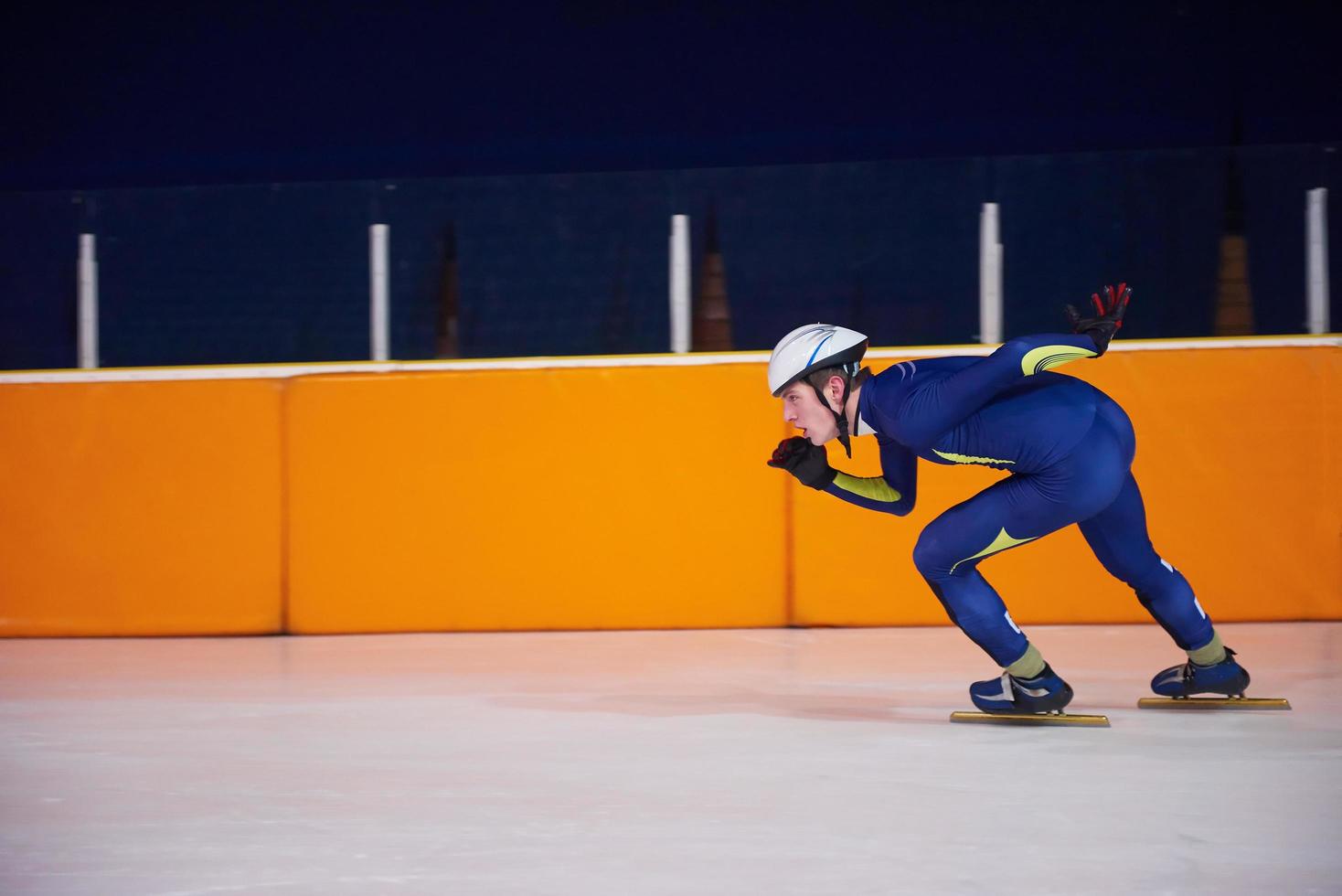 vista de patinaje de velocidad foto