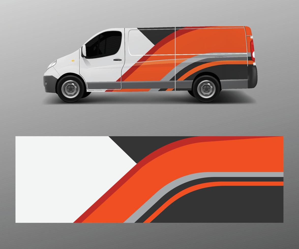 graphic abstract racing designs for vehicle Sticker vinyl wrap. Car decal vector