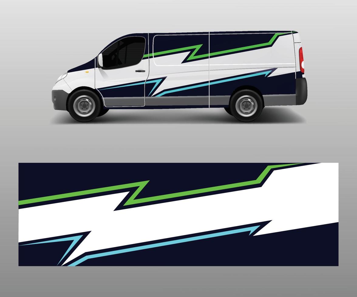 car graphic abstract stripe designs vector. abstract lines design concept for truck and vehicles van graphics vinyl wrap vector