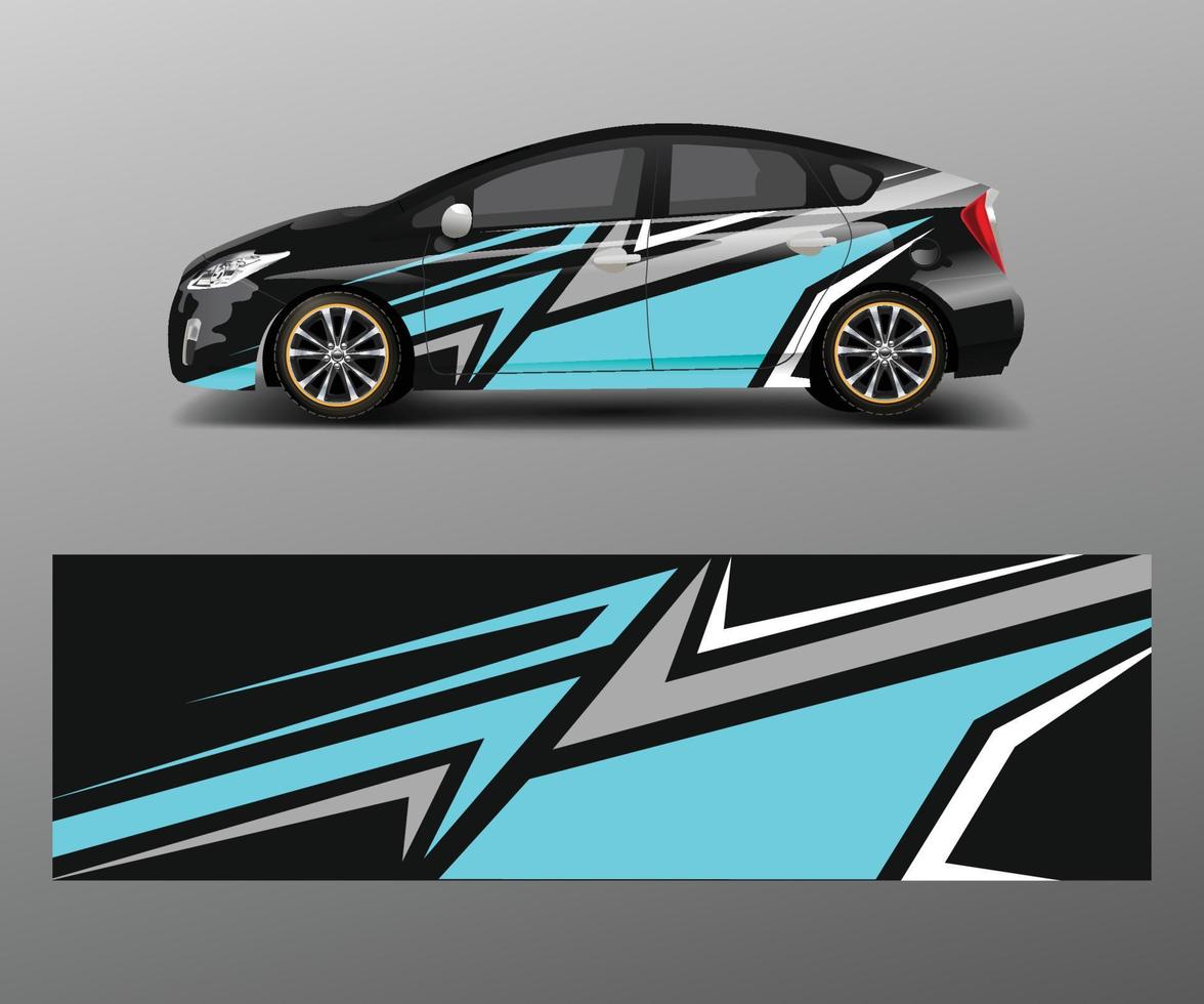 Company branding Car decal wrap design vector. Graphic abstract shapes designs company car vector