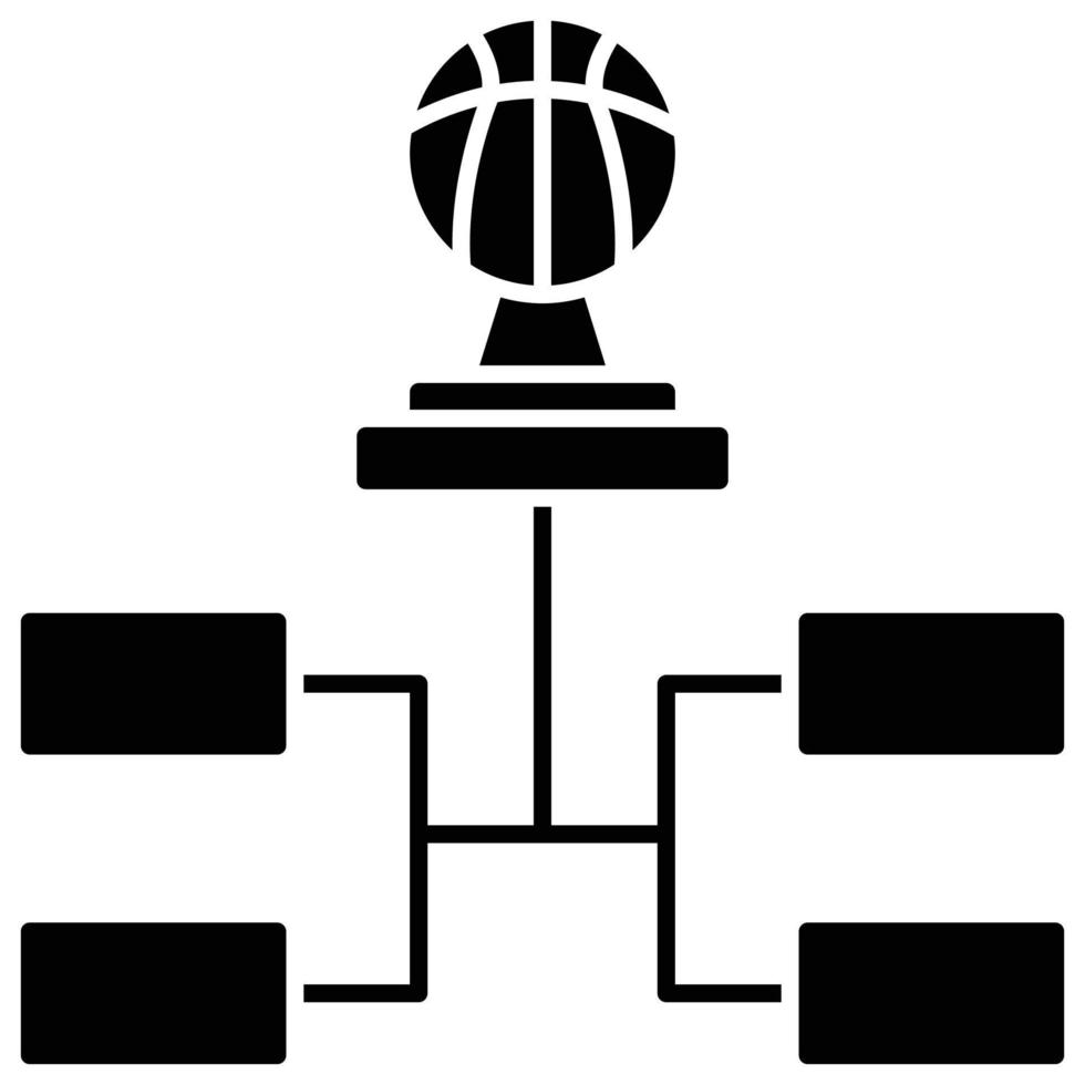 Championship, Basketball Theme Solid Style Icon vector