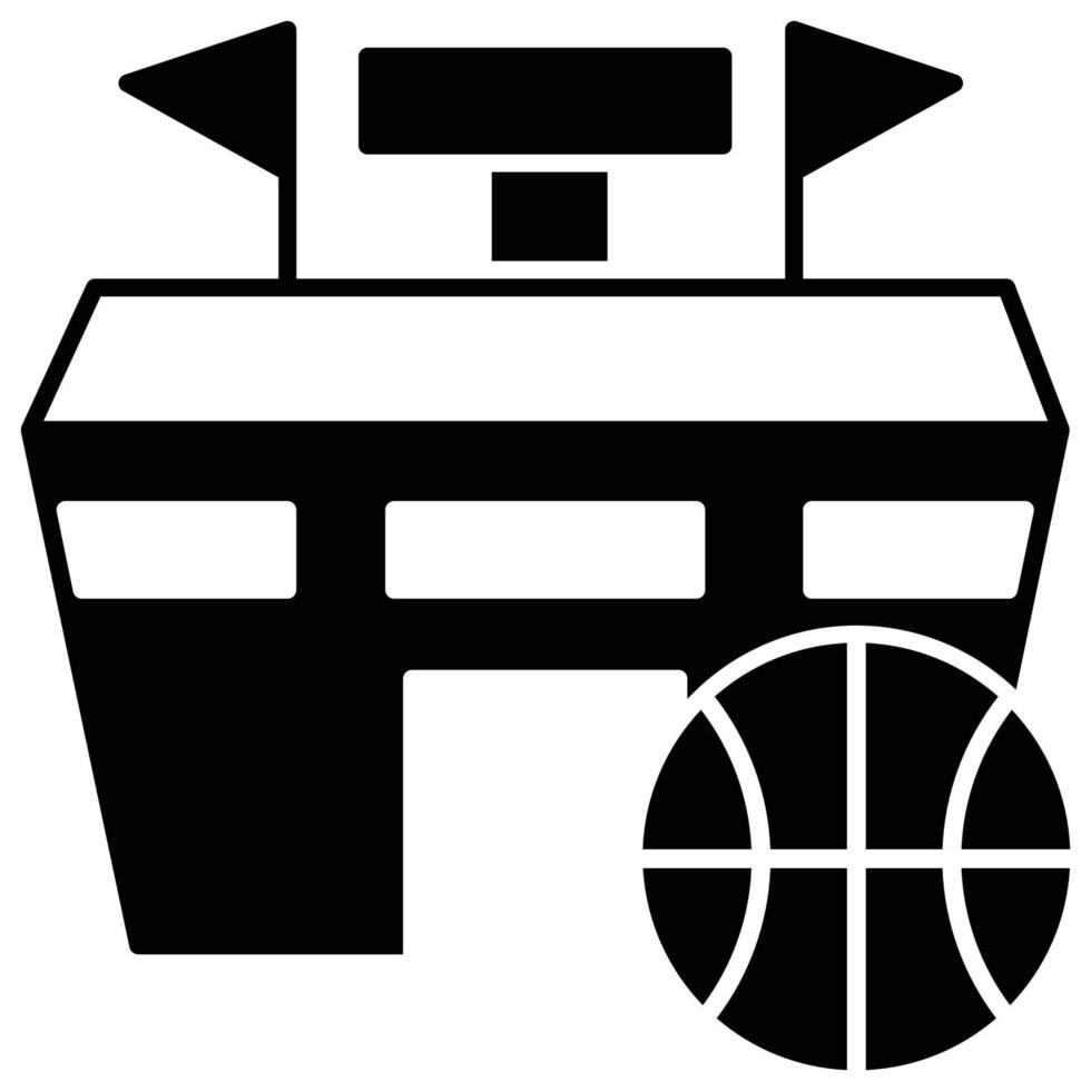 Stadium Icon, Basketball Theme vector