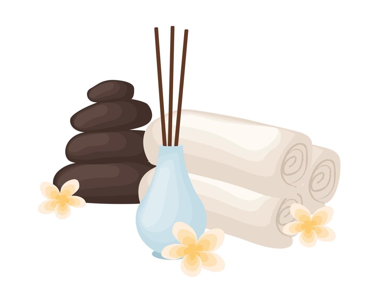 SPA service concept. Background for web, landing pages, etc. Cute flat style. vector