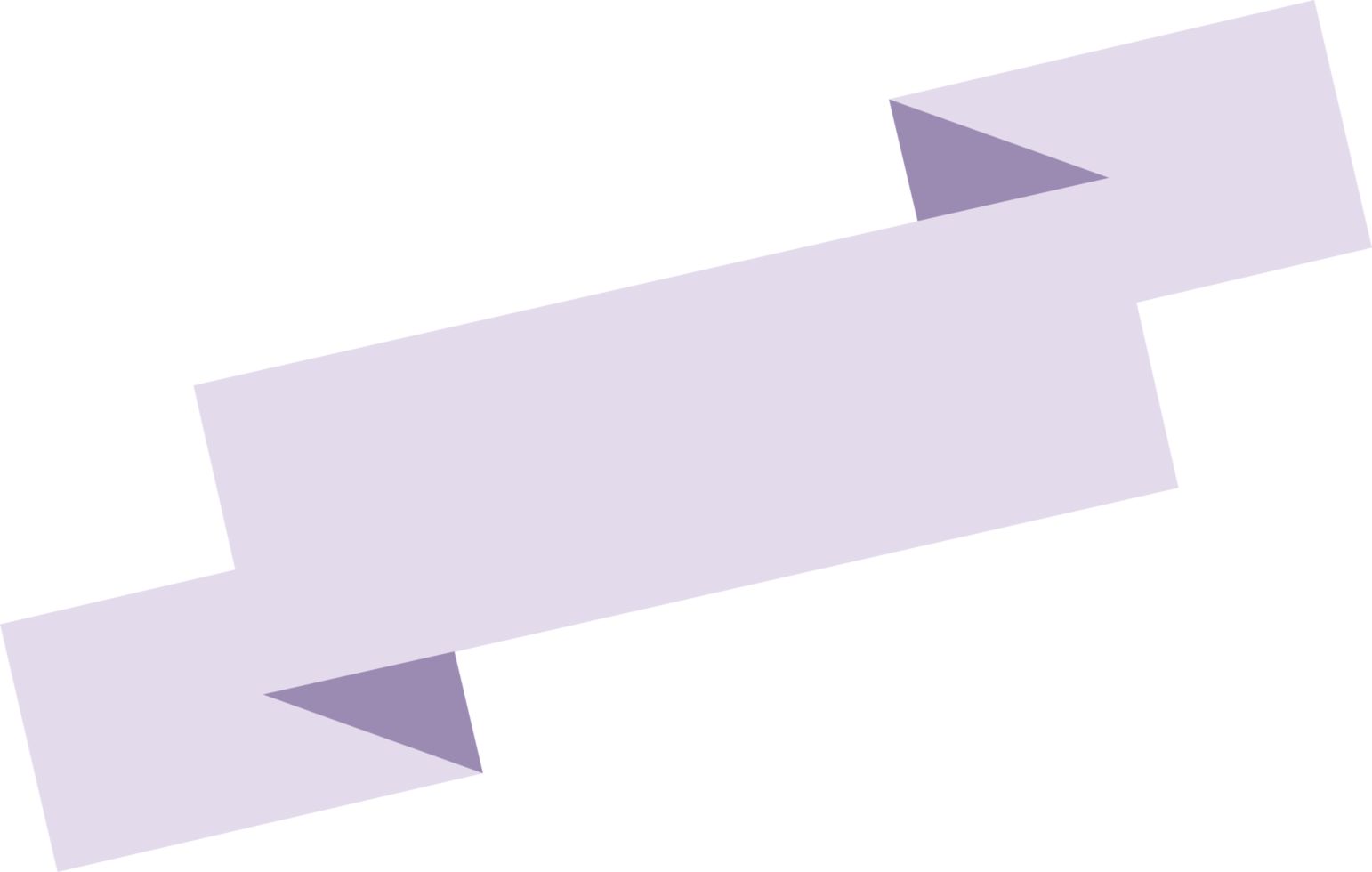 Purple ribbon and banner png